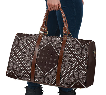 brown bandana carry on bag