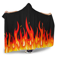 Muscle Care Flames Hooded Blanket