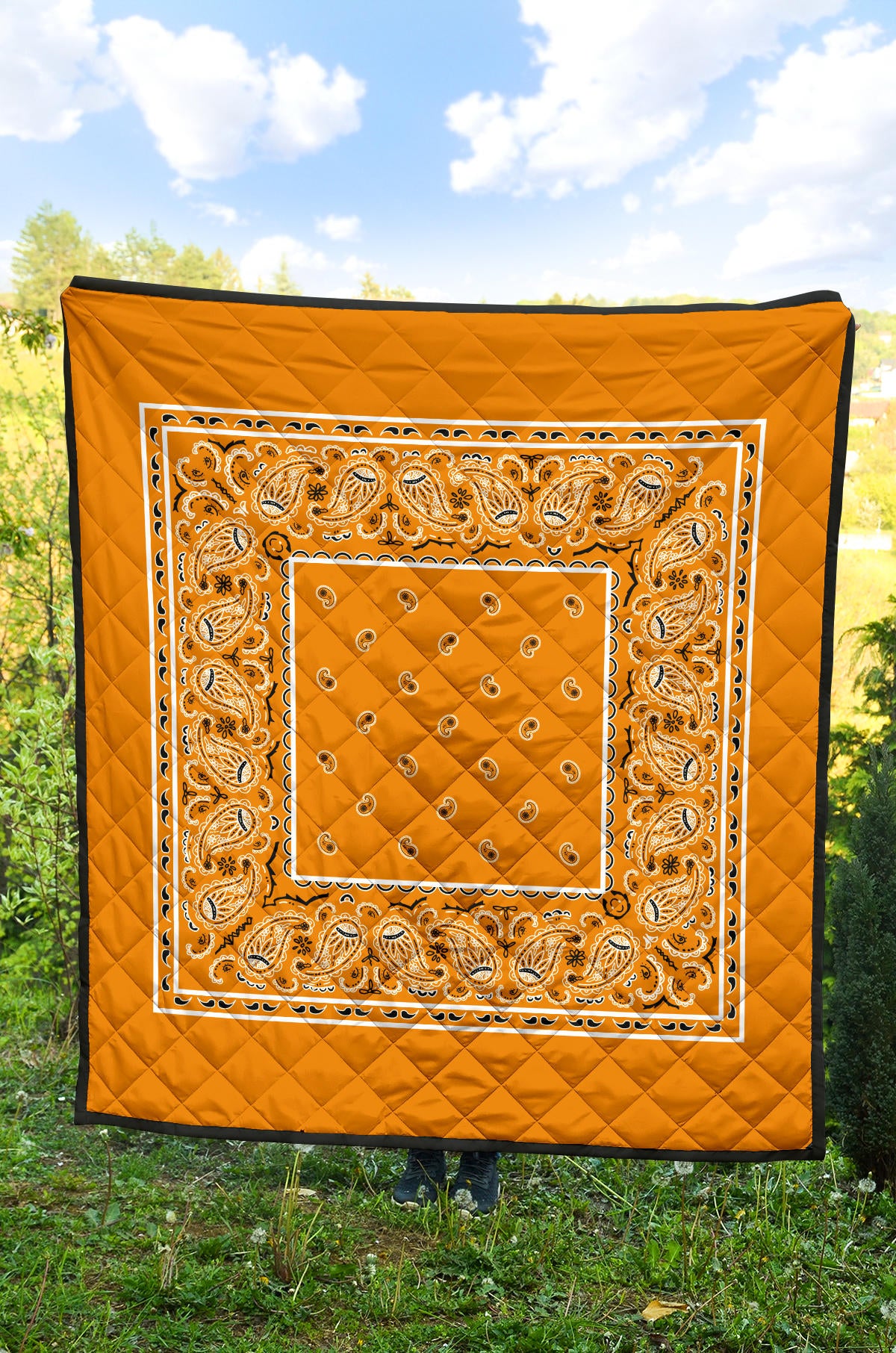Quilt - Citrus Orange Bandana Quilt