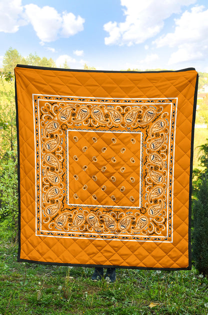 Quilt - Citrus Orange Bandana Quilt