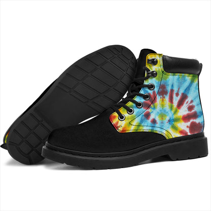 Tie Dye Spiral All Season Boots