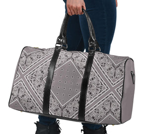 Classic Gray Bandana Travel Bag