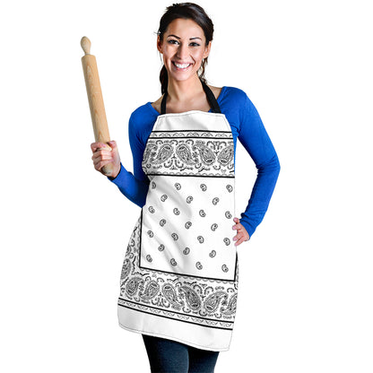 White Big Bandana Aprons