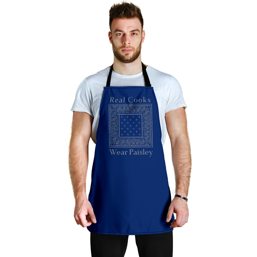 Blue and Gray Bandana Aprons