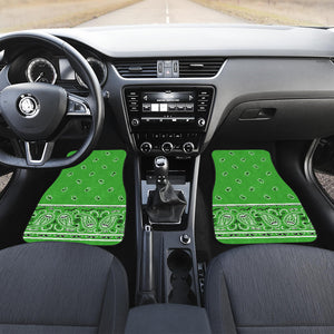 bright green auto floor mats