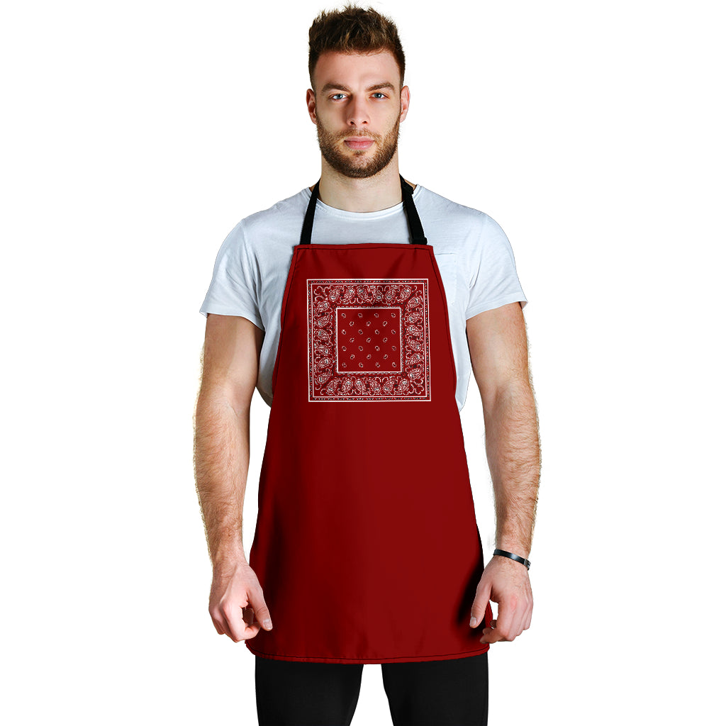 Maroon Red Bandana Aprons