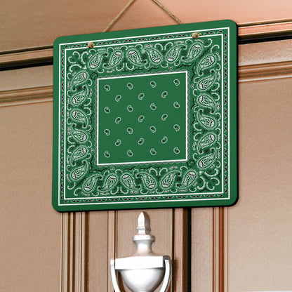 Classic Green Bandana Door Signs