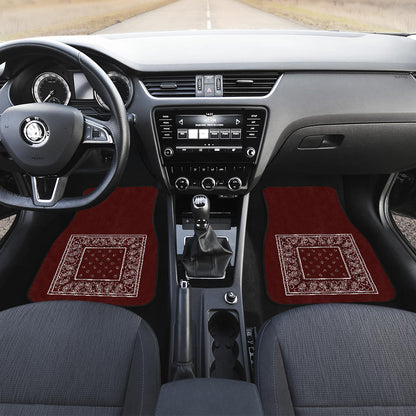 burgundy muscle car floor mats