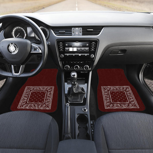 burgundy muscle car floor mats