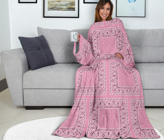 Pink Bandana Monk Blankets