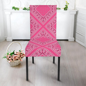 Pink Bandana Kitchen Chair Slipcovers