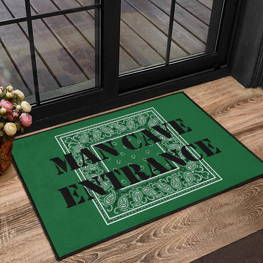 Classic Green Bandana Funny Door Mats