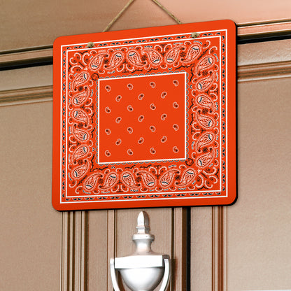 Orange Bandana Door Signs