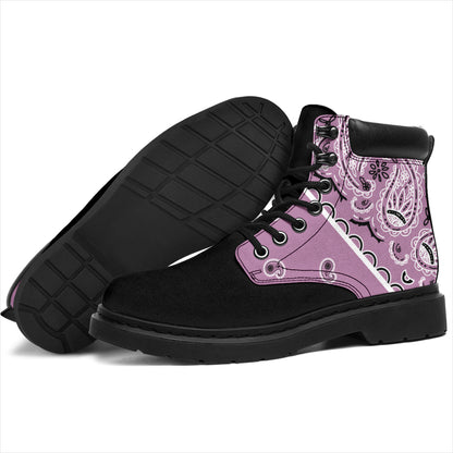 Mauve Bandana Blackout All Season Boots