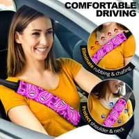 Abruptly Pink Bandana Seat Belt Covers - 3 Styles