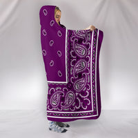 Purple Bandana Hooded Blankets