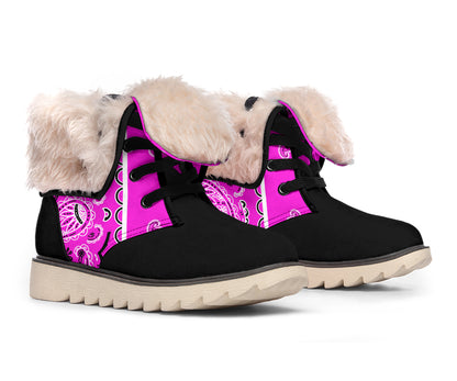 Abruptly Pink Bandana Women's Winter Boots