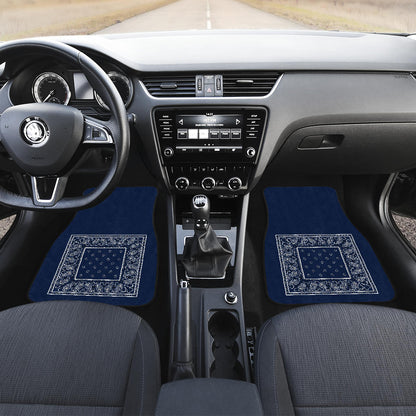 Navy Blue Automobile Floor Mats