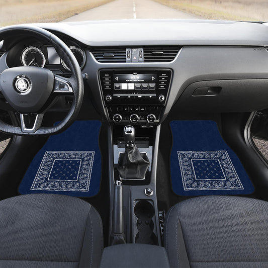 Navy Blue Automobile Floor Mats