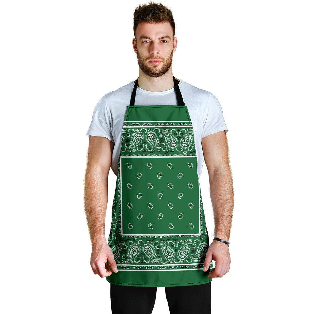 Classic Green Big Bandana Apron