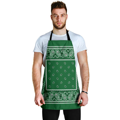 Classic Green Big Bandana Apron