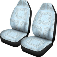 light blue patch car seat cover