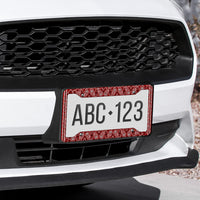 Maroon Red Bandana License Plate Frame