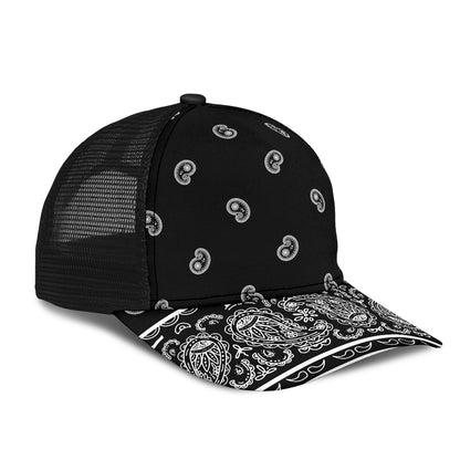 Black Bandana Overload Mesh Back Cap
