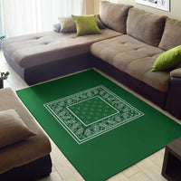 green accent rug