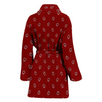 red paisley robe for women