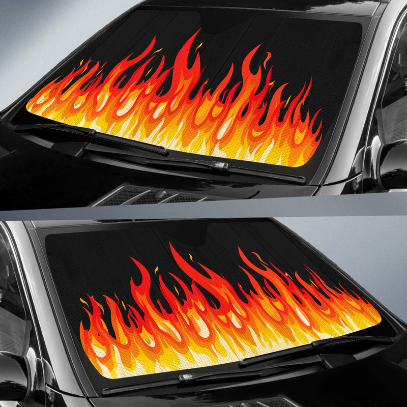Flame Bandana Auto Muscle Car Window Shade