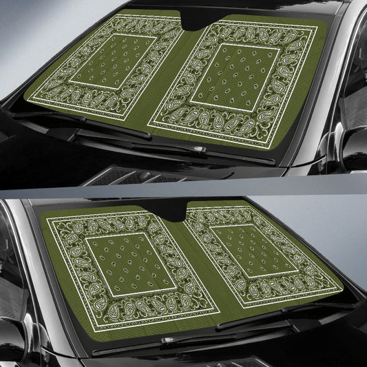 army green auto shade