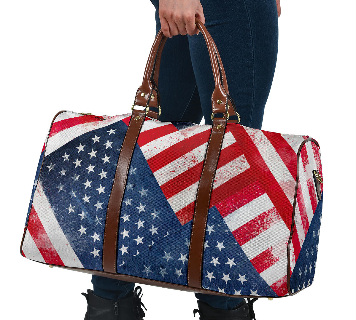 American Flag Bandana Travel Bag
