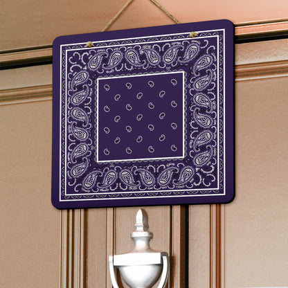 Royal Purple Bandana Door Signs