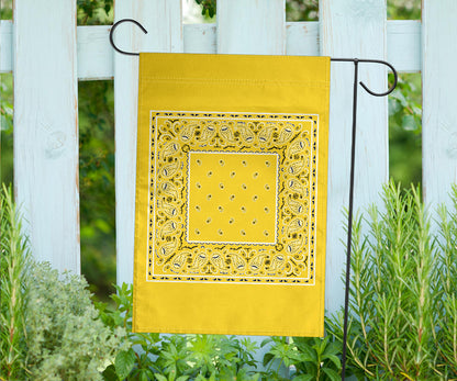 yellow bandana yard flag