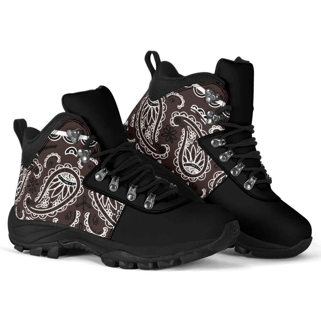 Coffee Brown Bandana Alpine Boots