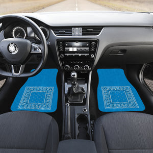 blue auto show bandana floor mats