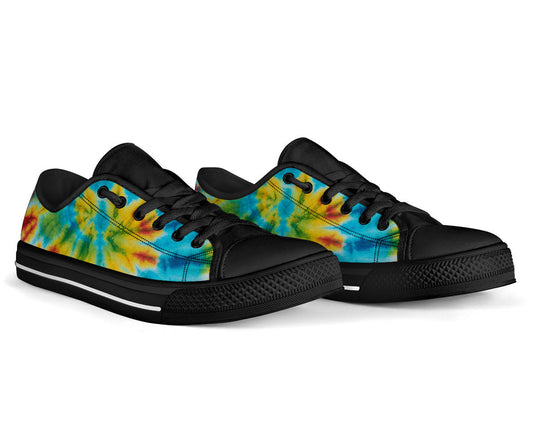 Canvas Low Top Sneakers - Tie Dye Swirl
