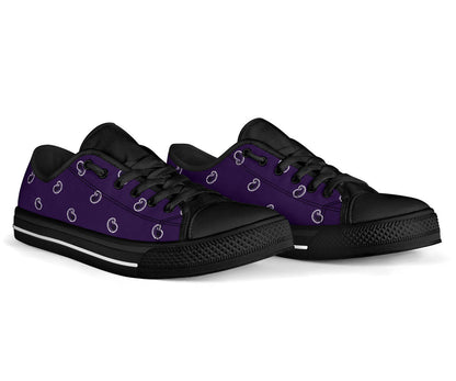 Canvas Low Top Sneakers - Royal Purple Paisley