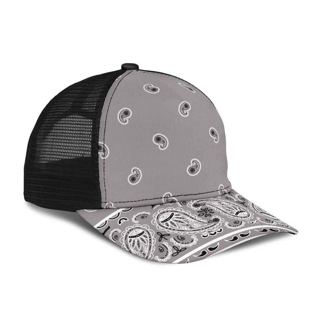 Classic Gray Bandana Overload Mesh Back Cap