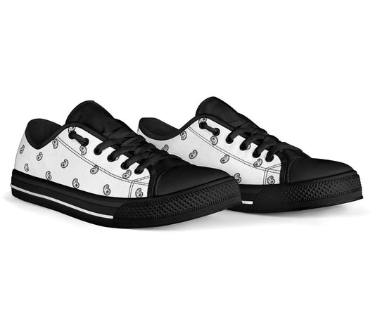 Canvas Low Top Sneakers - Snow White Paisley