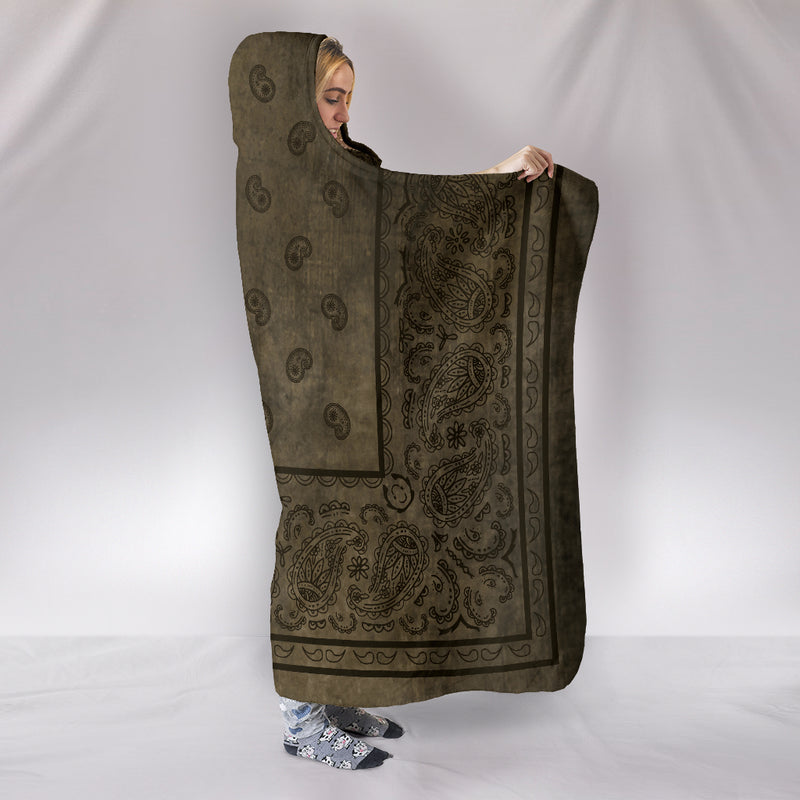Brown Bandana Hooded Blankets