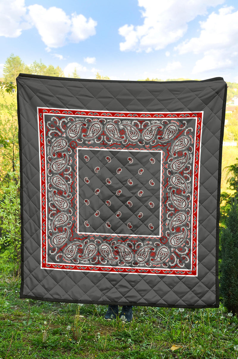 Quilt - Wicked Gray Bandana Quilt