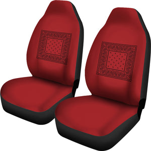 red with black seat covers