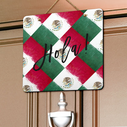 Mexican Flag Door Signs