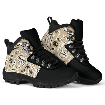 Khaki Bandana Alpine Boots