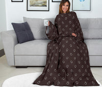 Coffee Brown Bandana Monk Blankets