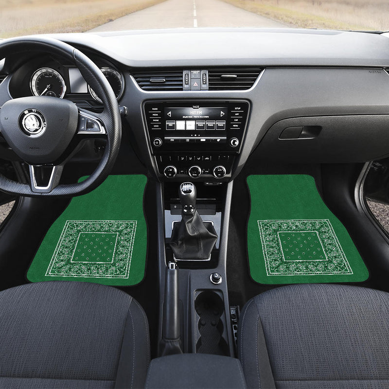 Green Muscle Car Floor Mats
