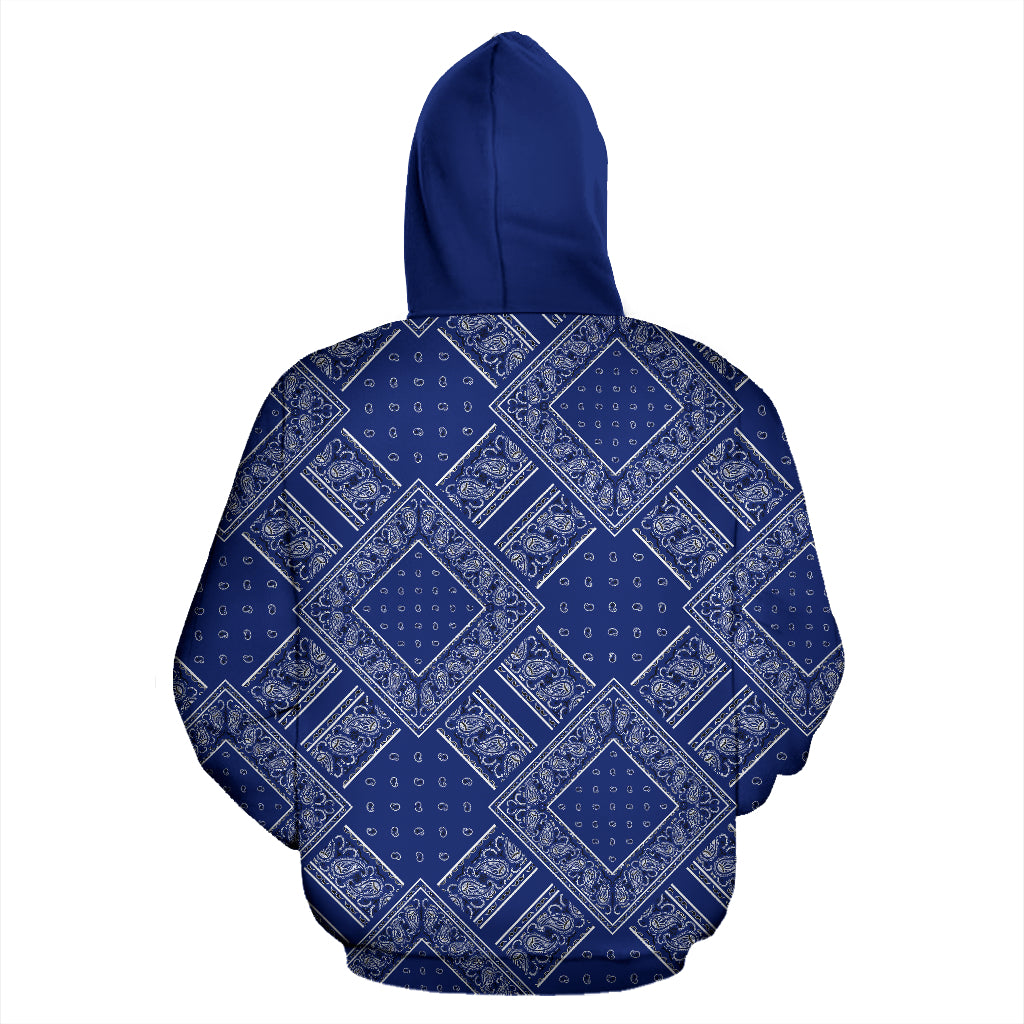 Royal Blue Bandanas DB Zip Hoodie