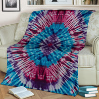 Circular Daze Tie Dye Fleece Throw